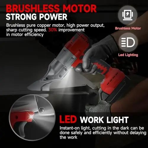 For Milwaukee M18 Battery 400W Cordless Metal Shear Brushless Electric Iron Scis