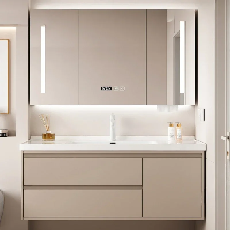 #Bathroom Furniture Home Washhand Stand Full Washbasin Set Modern Shower Cabinet Luxury Full Hovedskapet Furniture Bathroom