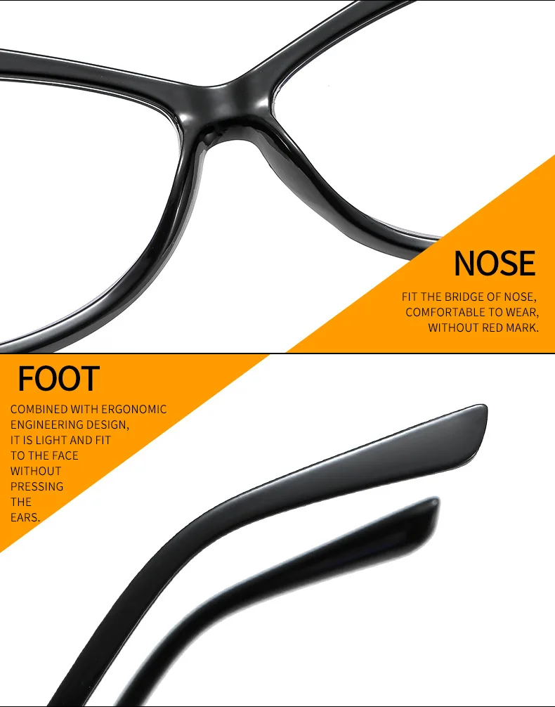 blue lens glasses Sexy Cat Eye Anti Blue Light Optical Glasses Frames Oversized Men Women Fashion Computer Eyeglasses blue blockers