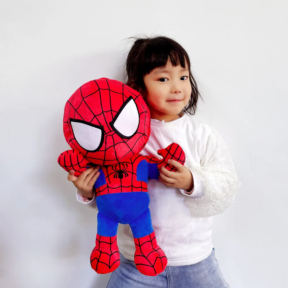 45Cm Supereroe Iron Man Spiderman Captain America Peluche Ripiene Spider Doll Room Ornament Bed Sofa Hold Pillow Regalo Per Bambini
