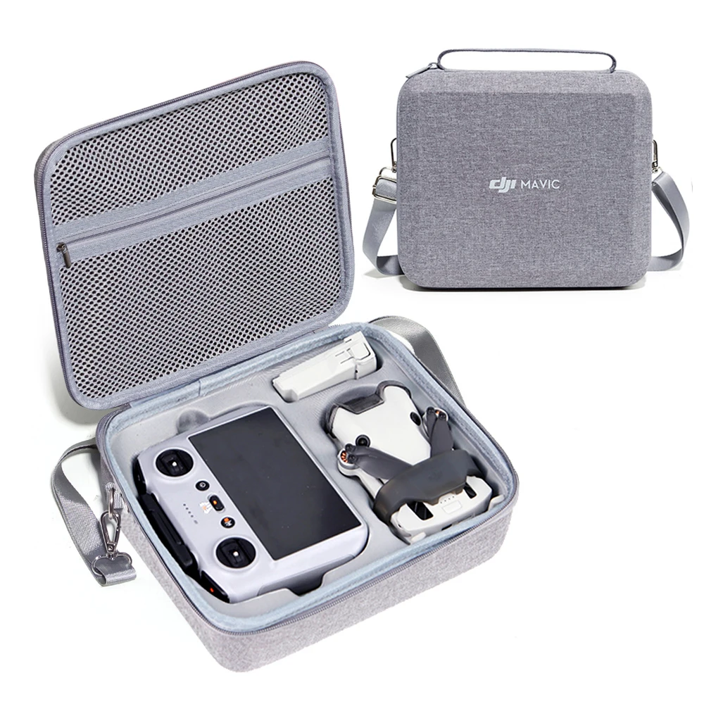 Portable Hard EVA Carrying Case Protective Sotrage Shoulder Bag Box for DJI Mini 4 Pro Remote Battery Accessories Drone Accessories Drone Storage Bag Drone Storage Case