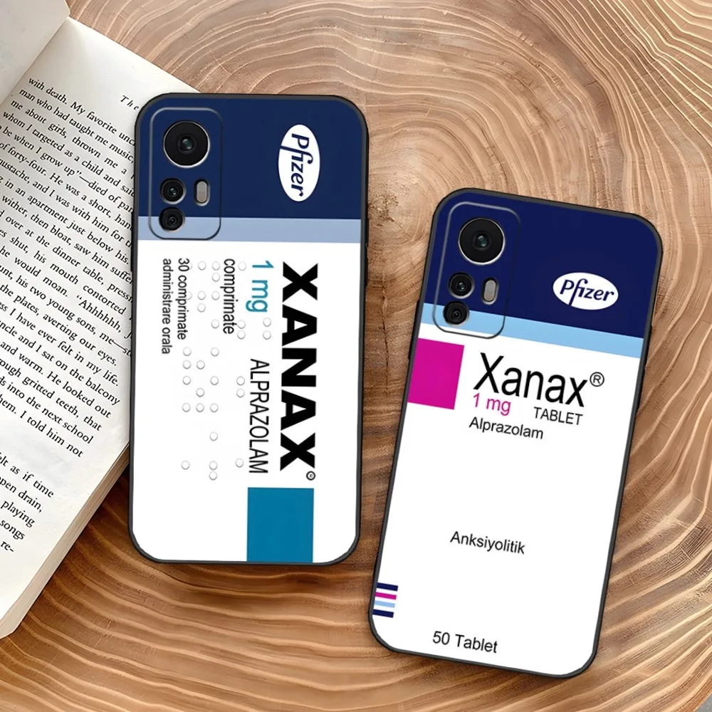 Custodia Per Telefono Xanax Chill Pill Per Xiaomi 13 12 11T Lite Ultra Redmi Note 13 12 10 Pro Poco F4 F5 X5 Pro Cover Posteriore