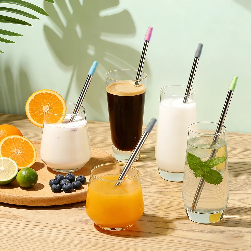 Premium Durable Stainless Steel Reusable Drinking Straws