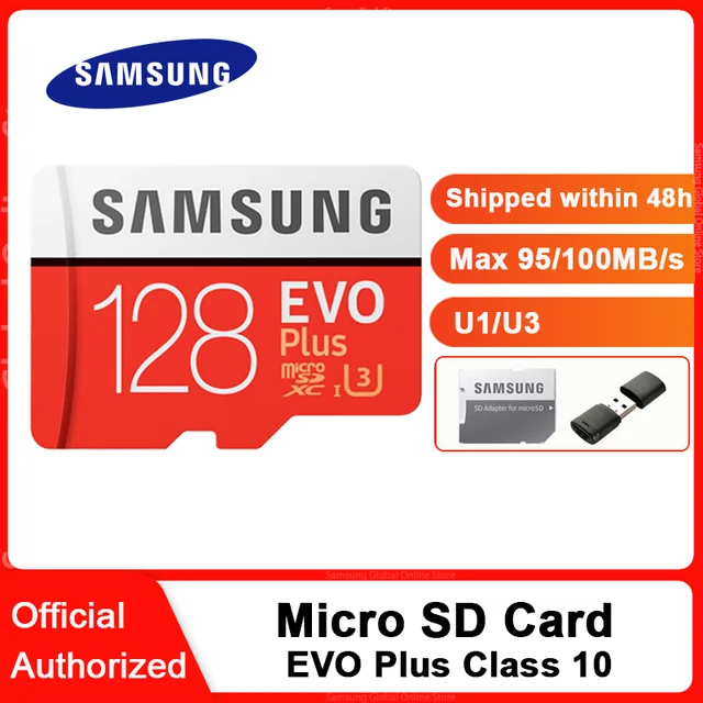 Carte micro SDXC Samsung EVO+ - 128 Go - Classe 10/UHS-I (U1)