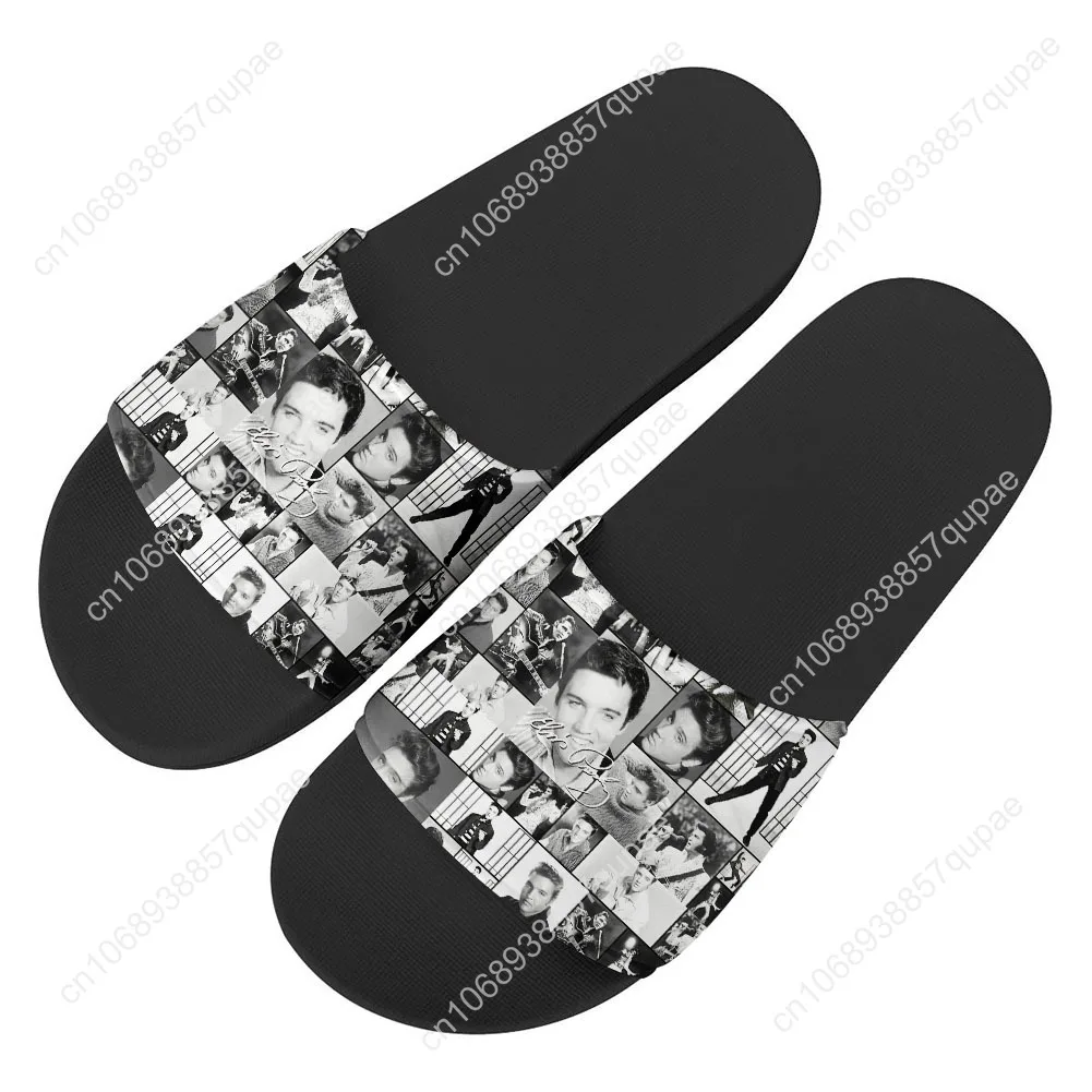 Elvis Aaron Presley Home Water Shoes The King Hillbilly Cat Men Women Beach Pool Sandals Custom Made Fashion Summer Slipper 2