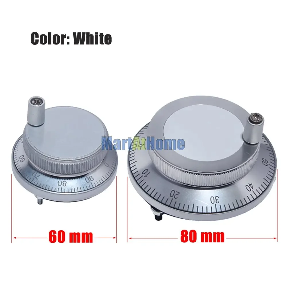 CNC Handwheel Encoder Manual Pulse Generator MPG DC 5V/12V/24V 100PPR 4-pins 6-pins Aluminum cnc handwheel