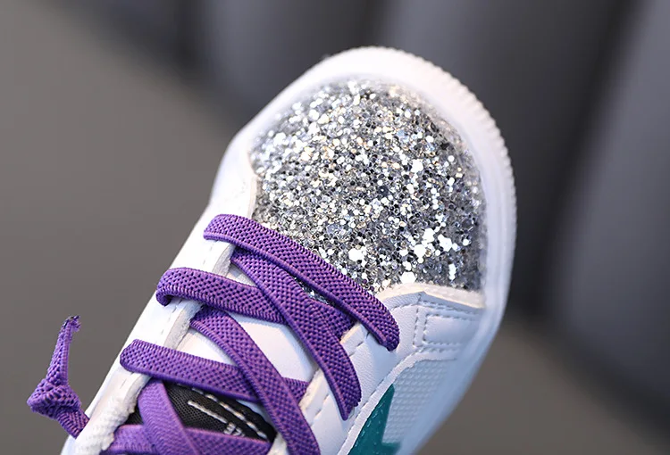 Zapatos De Princesa Con Lentejuelas Plateadas Para Niña | Meses Sin Interés