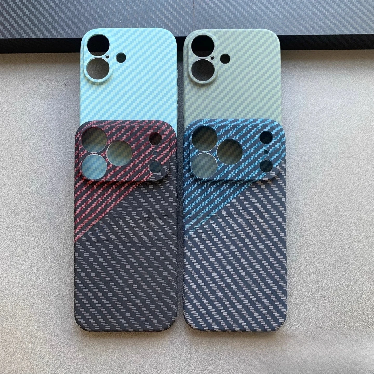Elegant Carbon Fiber Ultra-Thin Anti-Drop Phone Case with Skin Feel