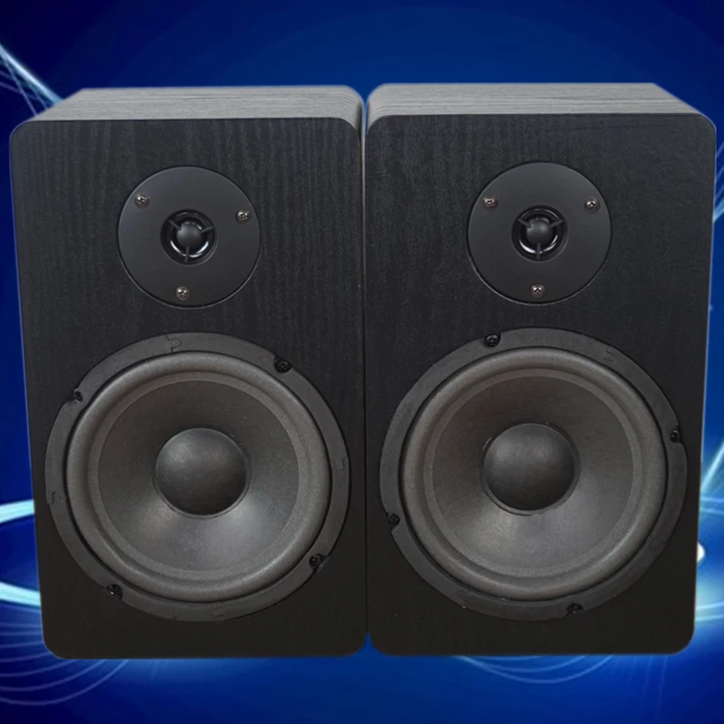 6.5 Inch 4ohm Bookshelf Speaker Two-Way HiFi Passive Speaker Fever Wooden Surround Home Theater Sound Box KTV audio speakers