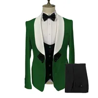 2024The new hot selling men's suit three-piece jacquard wedding new best man dress trajes elegante para hombres trajes de hombre