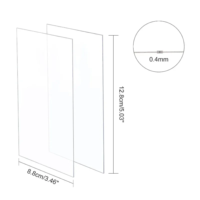 Plexiglass Picture Frame 30 Sheets 0.4mm 5x3 Inch Replacement Transparent Acrylic Sheet for Photo Frame and Projects Display photo frame,art frames