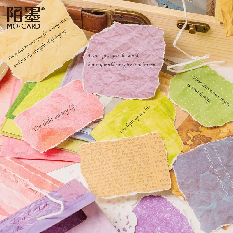 100 Sheets Notes Lab Series Retro Handbook DIY Material Light Paper Decorative Backing Paper Non-sticky Memo Decoration 3