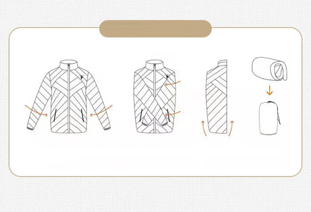 Neue tragbare Daunenjacke Kompressionstasche Sonnenschutz Mehrfarbige Kleidung Kordelzugtaschen S/M Reisekleidung Aufbewahrungstasche – Detail 8