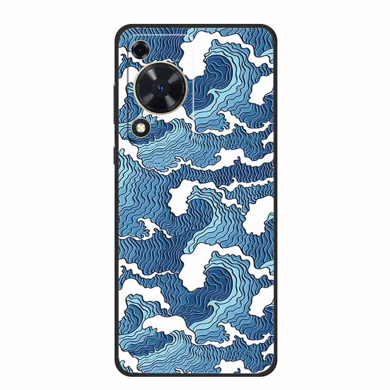 Embossed 3D Shockproof Silicone Phone Case - Soft Protective Cover