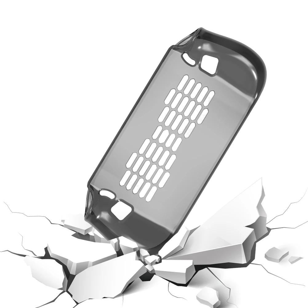 For Lenovo Legion Go S Console TPU Clear Case Breathable Cooling Shell Shockproof Protection Case Anti-Scratch Protector Cover