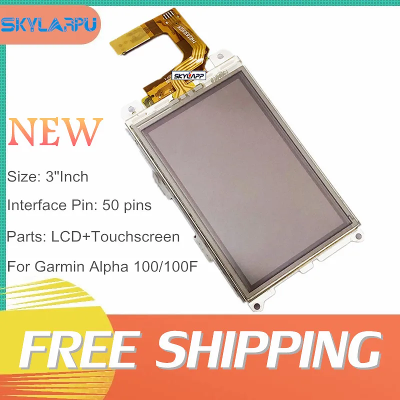 

3"inch Complete LCD Screen For Garmin Alpha 100F Hound Tracker Handheld Display Panel TouchScreen Digitizer Repair Replacement