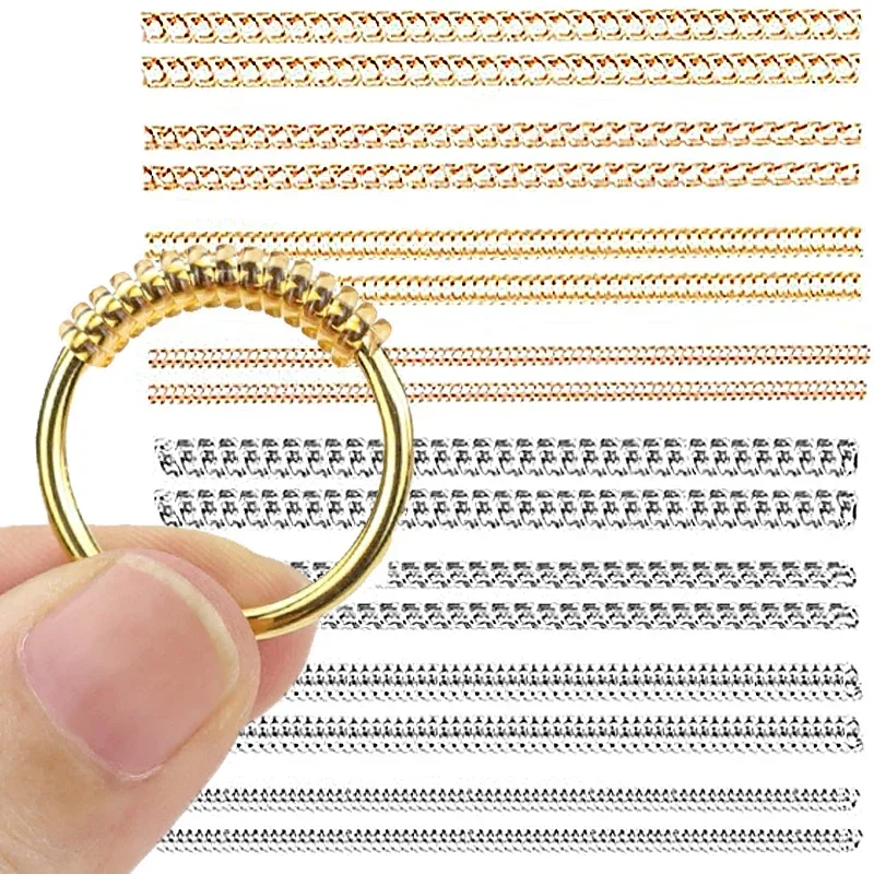 Adjustable Invisible Ring Size Adjuster Set – 8-Piece Rubber Pads