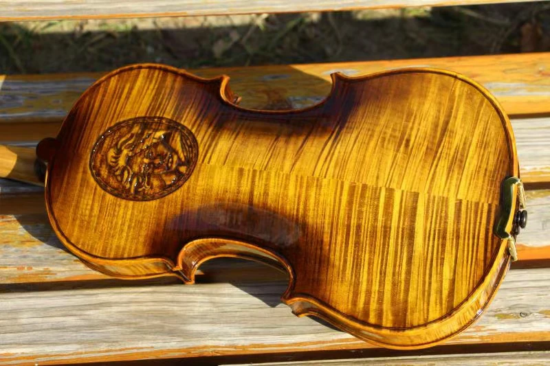 Acoustic Violin Hand Carved Beethoven Violin 4/4 European spruce Antonio Stradivari violin professional musical instrument violino acoustic violin violin accessories