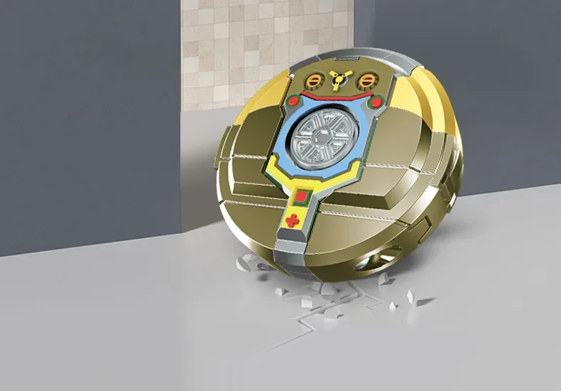 Flera vinklar av gyroskoprobotleksaken visade tillsammans