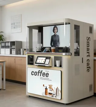 Macchina da caffè robotica 24 ore su 24, self-service, alto ROI, robot per caffè personalizzabile