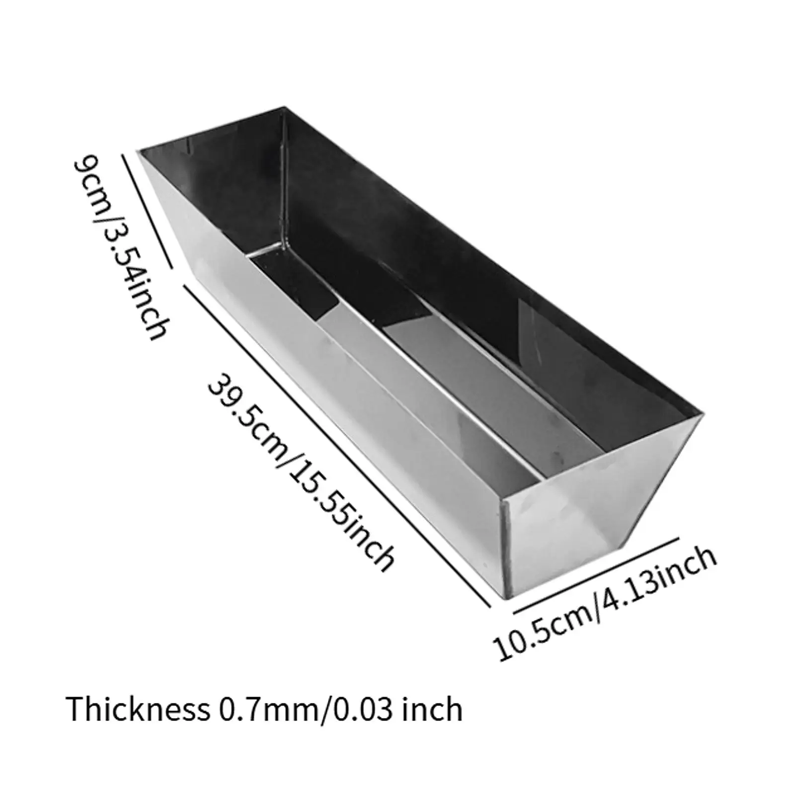 Stainless Steel Mud Pan Leakproof Multifunction Plastering Plasterers DIY Tapered Sides Mud Board Smooth Tray Bucket Rustproof drywall mud pan