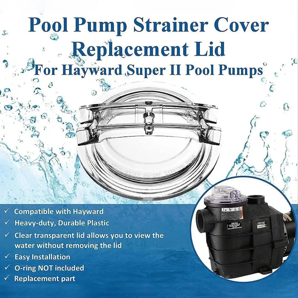 

Pool Strainer Lid Good Sealing Dustproof Sand Filter Cover Transparent Sand Filter Pump Cover for C250CF C500CF C1100CF C18 N5N3