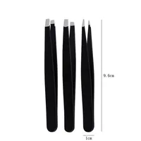 Karsyngirl 2/3Pcs Stainless Steel Straight and Curved Eyelashes Tweezers Eyelash Extension Tweezers False Eyelashes Makeup Tools 2