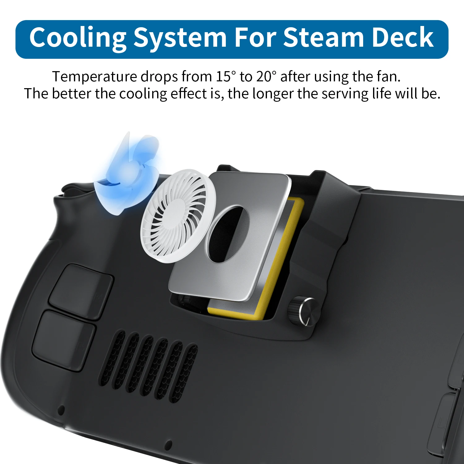 Protect Device For Steam Deck Fan Reduce Temperature of Steam Deck