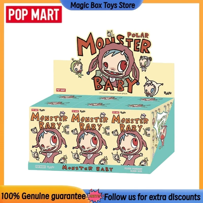 POPMART Polar-Monster Baby Series V1 Blind Box Trendy Xmas Toys