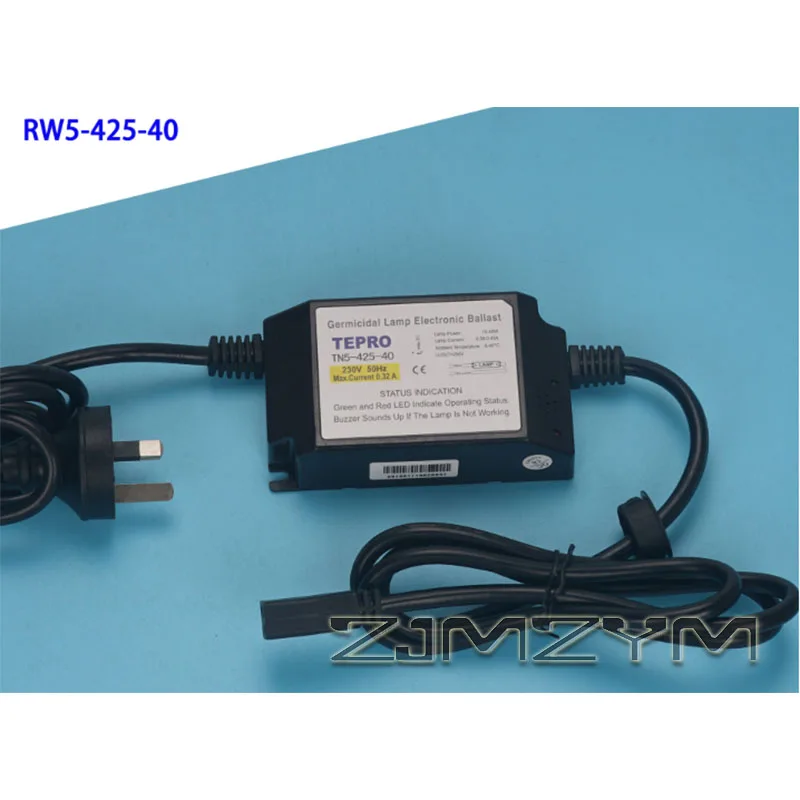 RW5-425-40 UV 전자식 안정기 살균 램프 안정기(부저 알람 포함) UVC 램프 드라이버 220V EU 플러그 CN 플러그 선택 가능