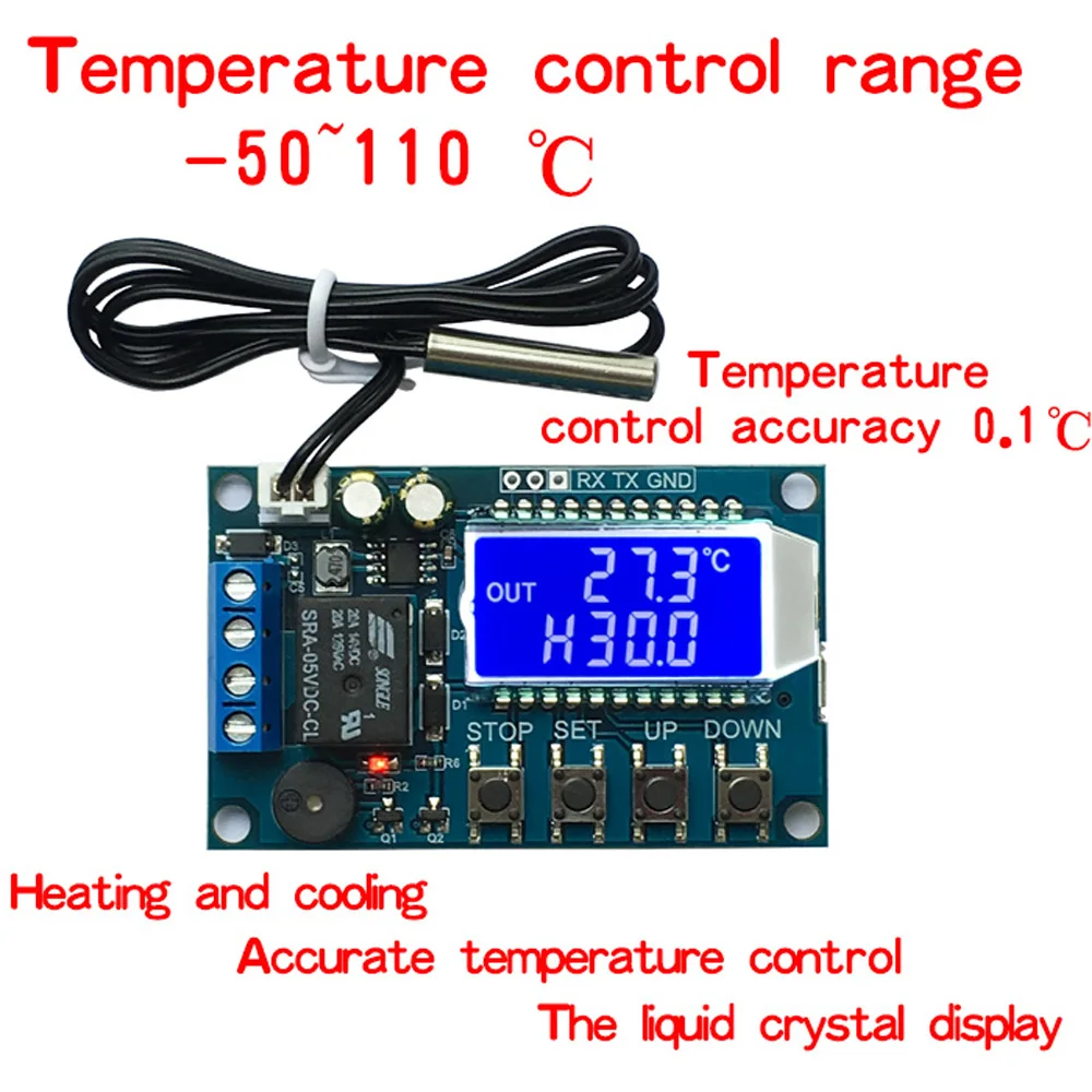 

XY-T01 Digital High Precision Thermostat Heating Refrigeration Digital Temperature Control Switch Temperature Controller Module