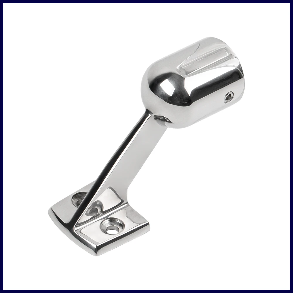 Marine Hand Rail Fitting End Stanchion - 316 Stainless Steel Boat Accessory