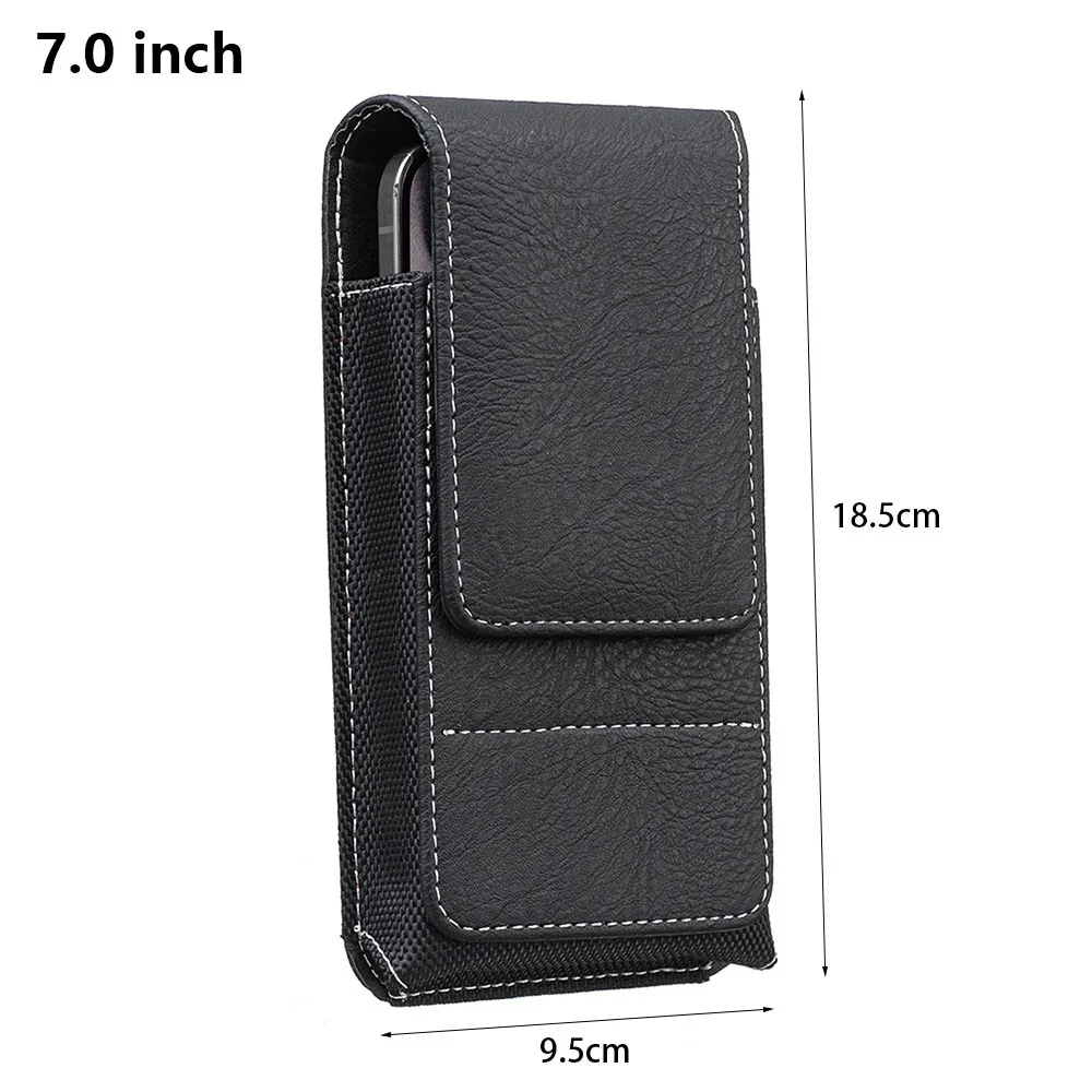 PU Leather Phone Waist Pack - Outdoor Camping Universal Belt Pouch