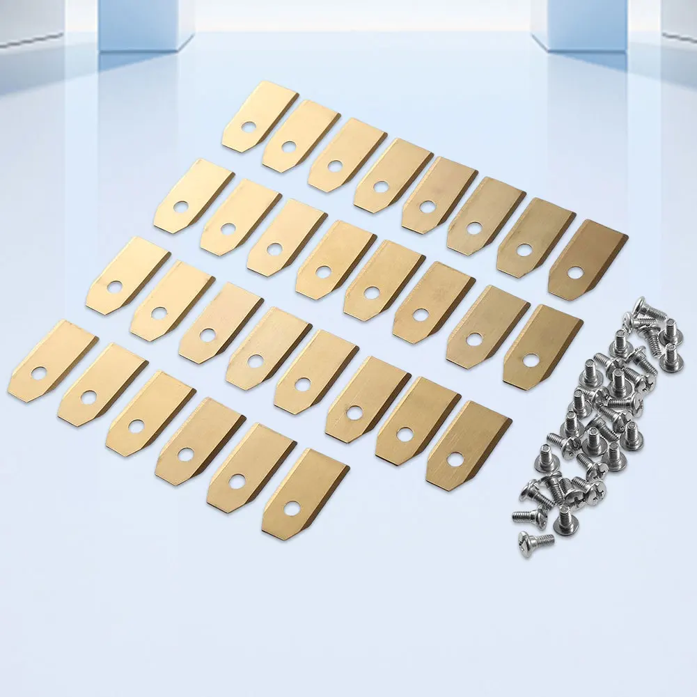 30PCS Lawn Mower Cutting Blades Set Stainless Steel Mower Blade Set 0.7 MM Sharp for Husqvarna Automower/Gardena Lawnmower