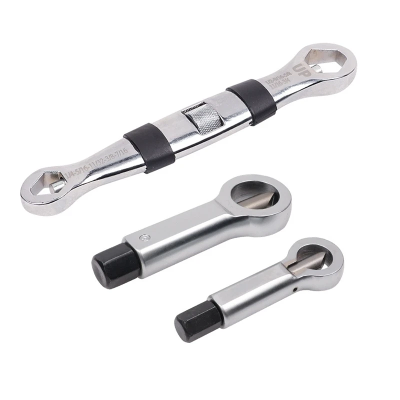 

Manual Nut Opener Tool Set Convenient Nut Splitters Broken Damage Corroded Screw Nut Removers Wrench for Worn out Nut