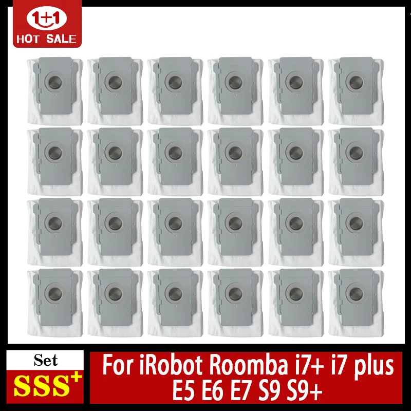 For iRobot Roomba i7+ i7 plus E5 E6 E7 S9 S9+ Dust bag Accessories robot  Vacuum Cleaner bags Replacement Dirty Bags Spare Parts - AliExpress