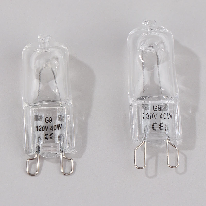 

Hot 40W G9 Oven Light High Temperature Resistant Halogen Bulb Pin Top Bulb Tungsten Halogen Bulb For Refrigerators Ovens Fans