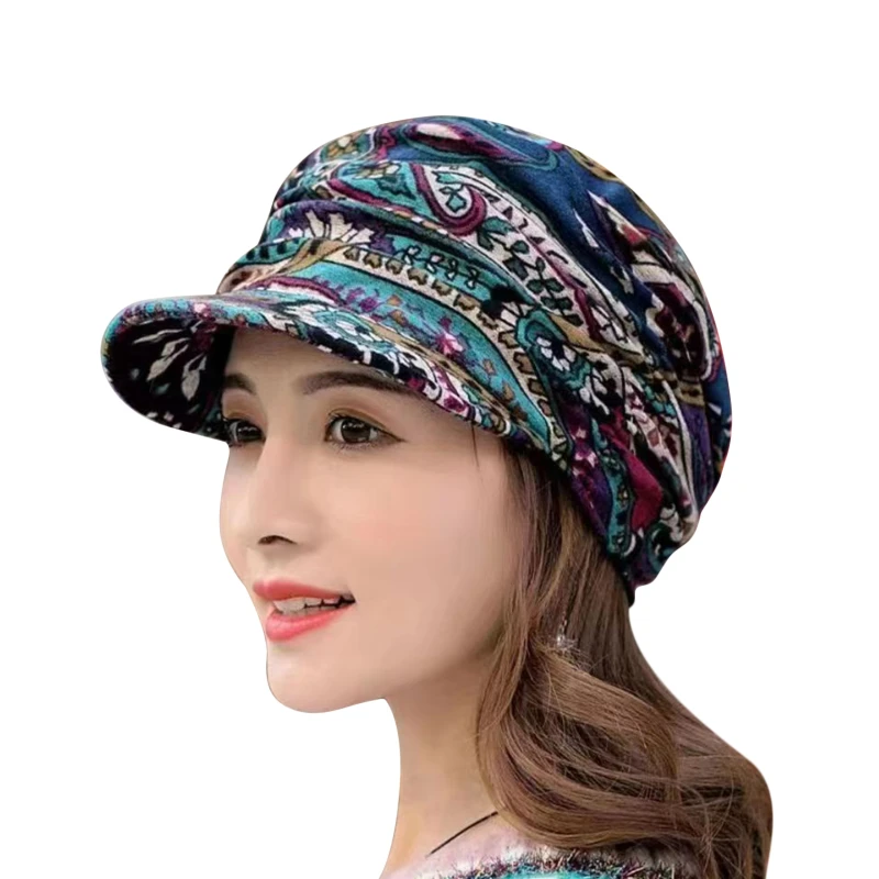 ตัวเลือกสินค้า หมวกแก๊ปแฟชั่นดอกไม้สีสันสดใส