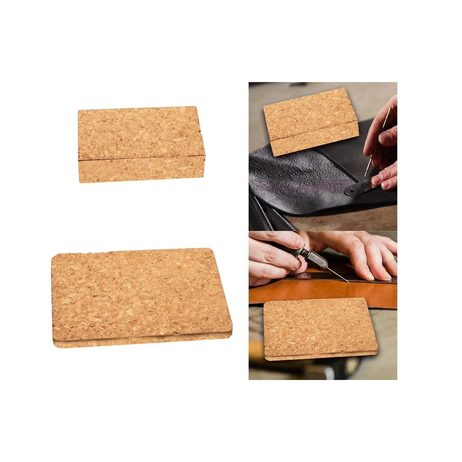 Cork Block Cork Mat Sanding Block Lightweight Accessories Leather Craft Punching Pad Leathercraft Tool Portable Pad