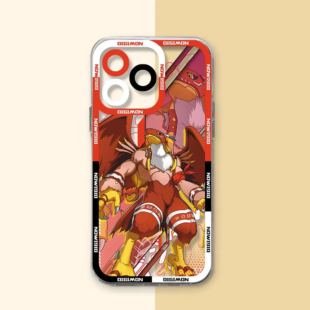 Transparent Anime Digimon Phone Case