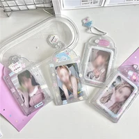 1 Pcs Photo Card Holder Keychain Id Badge Holder,Cute Photocard Holder Keychain Badge Holders,3 Inch 1