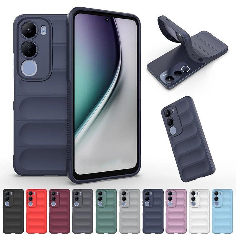 Enhanced Shockproof Rubber Silicone Protective Bumper Case for Vivo Y29 and Y19s (6.68 inch)