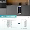 15 inch Wine Fridge with Digital Temperature Control and Freestanding Design Single Zone Wine Refrigerator Home Quiet Operation 6