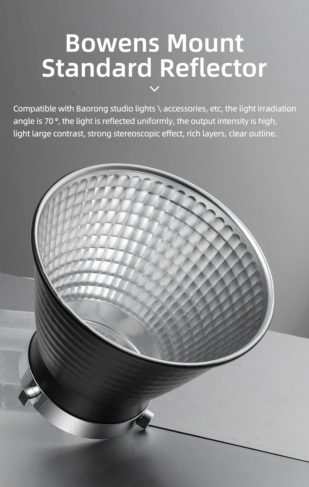 18cm Bowens Mount High Lighting Standard Reflector Lampshade Cover for SL-60W SL