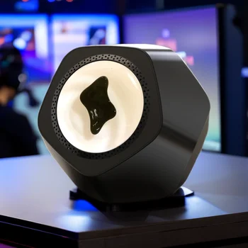 Magnetic Fluid Desktop Speakers Music Pickup Rhythm Lamp Ferrofluid Desktop Sound Partner Creative Gifts for Friends 2025 New 1