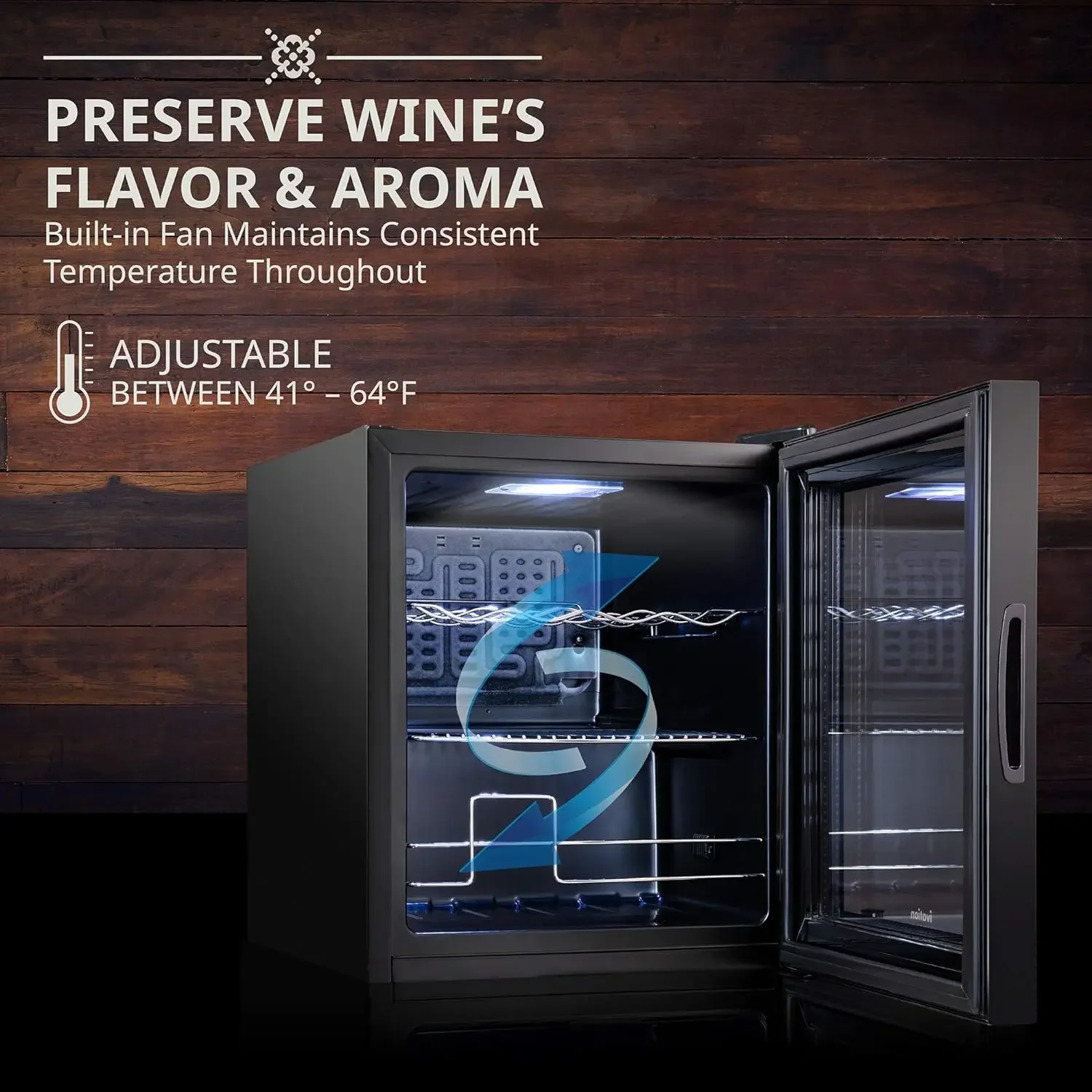 12 Bottle Compressor Wine Cooler Refrigerator W/Lock Large Freestanding Wine Cellar for Red White Champagne or Sparkling