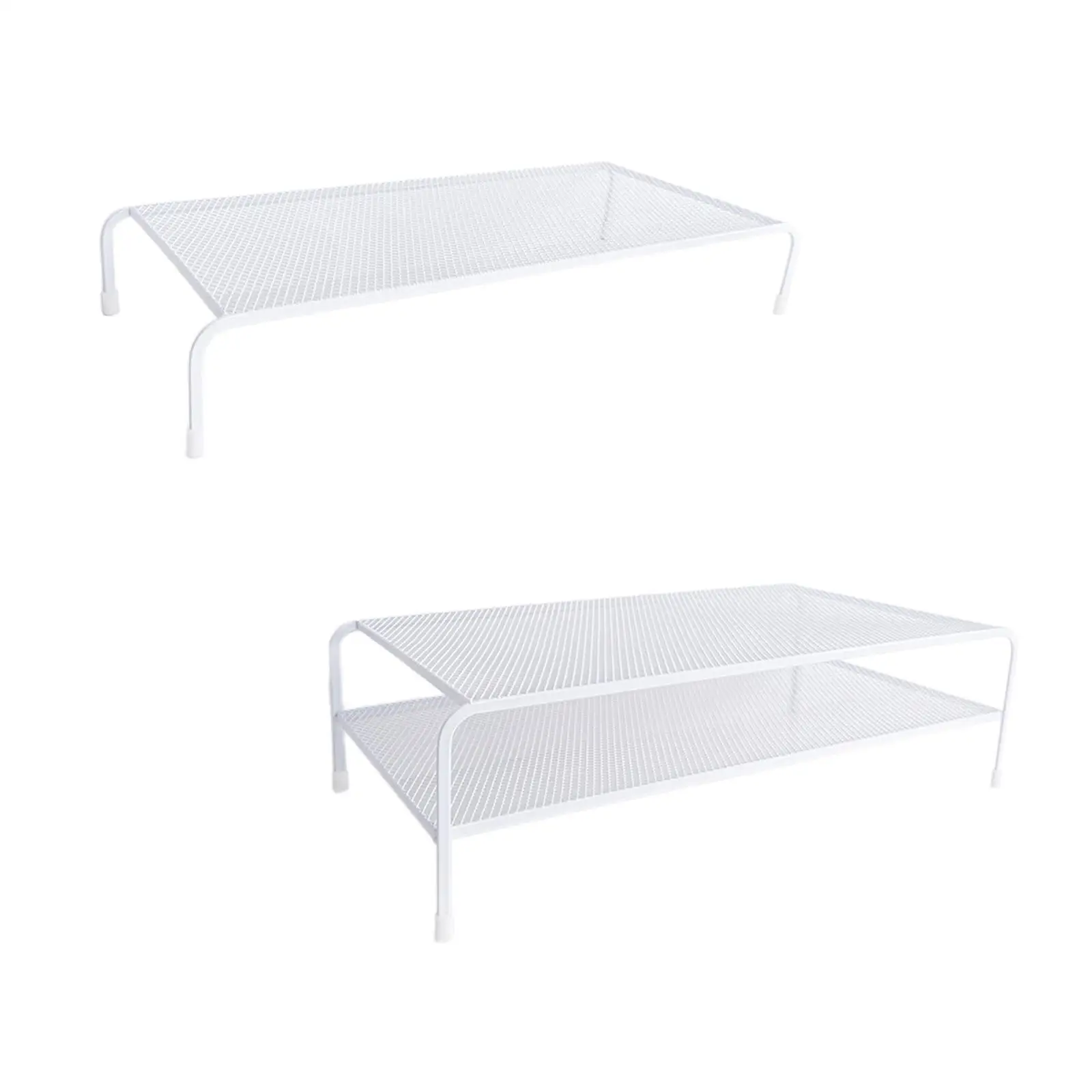 

Monitor Stand Riser Multiuse Computer Heightening Stand Iron Desktop Oraganizer Shelf Monitor Rack for Desk Apartments Laptop