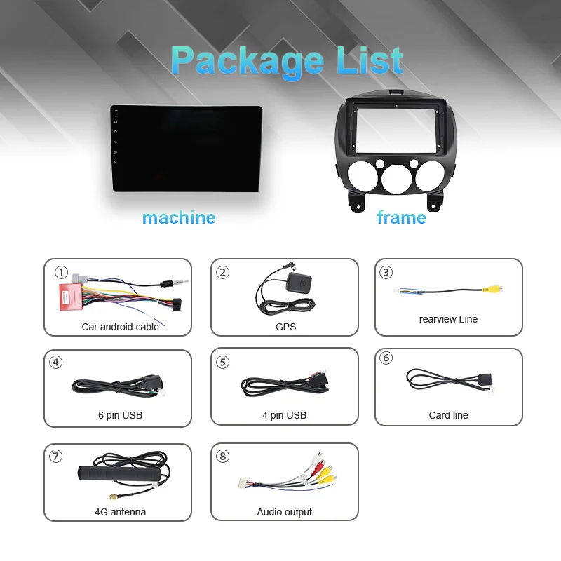 Maiページ② MAMSM 2007-2014 for MAZDA 2/Demio Autoradio Multimedia Player