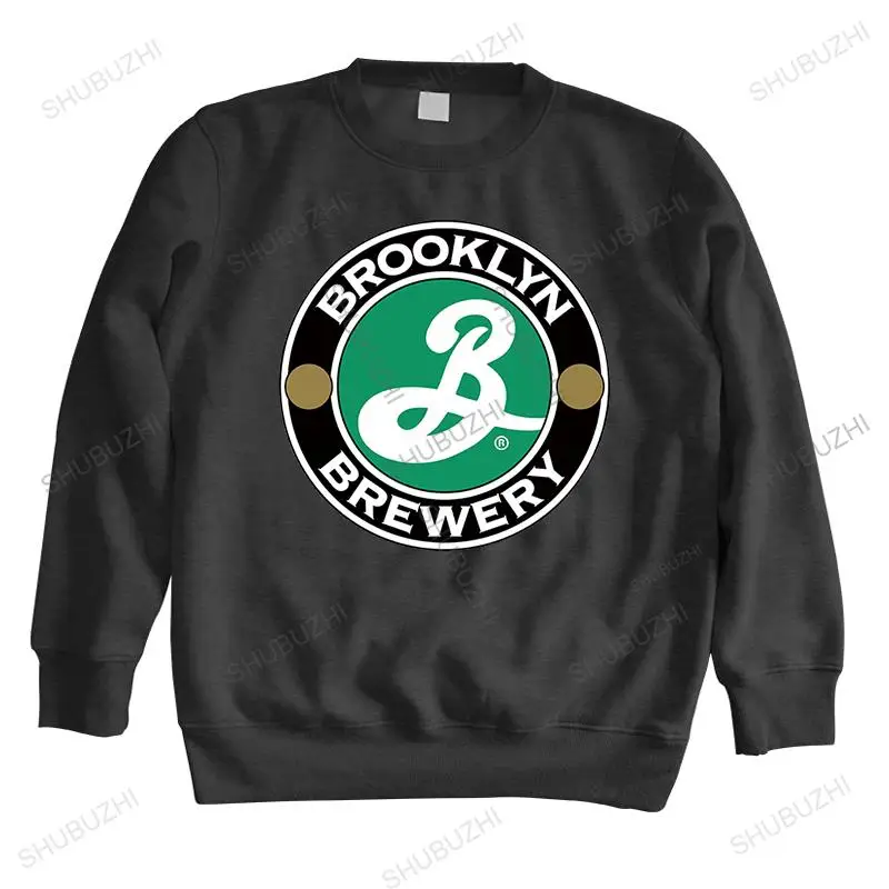 

men autumn sweatshirt black hoody Brooklyn Brewery brand hoodie drop shipping brand winter hoodie for boys warm hoody euro size