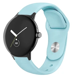 Sport Silicone Strap for Smartwatch - Durable Wristband in Dynamic Colors (Turquoise)